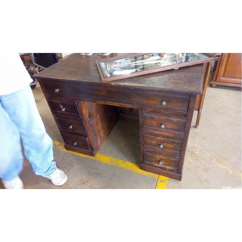 BUREAU 1 GRAND TIROIR 6 PETITS