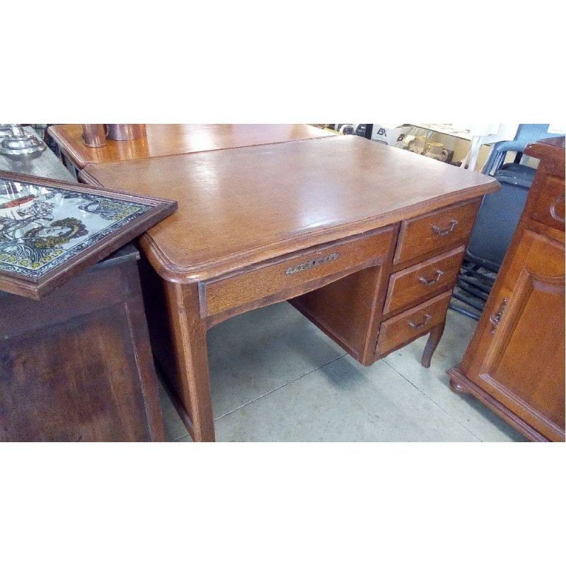 BUREAU CHÊNE 4 TIROIRS
