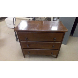 COMMODE CHÊNE 3 TIROIRS