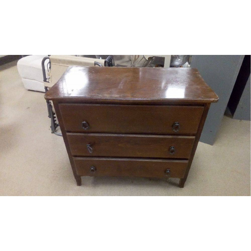 COMMODE CHÊNE 3 TIROIRS