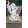 STATUETTE CIMENT ANGELOT 50CM