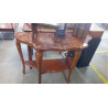 CONSOLE BOIS MARBRE RECONSTITUÉ