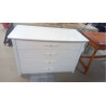 GRANDE COMMODE MODERNE BLANCHE 4 TIROIRS