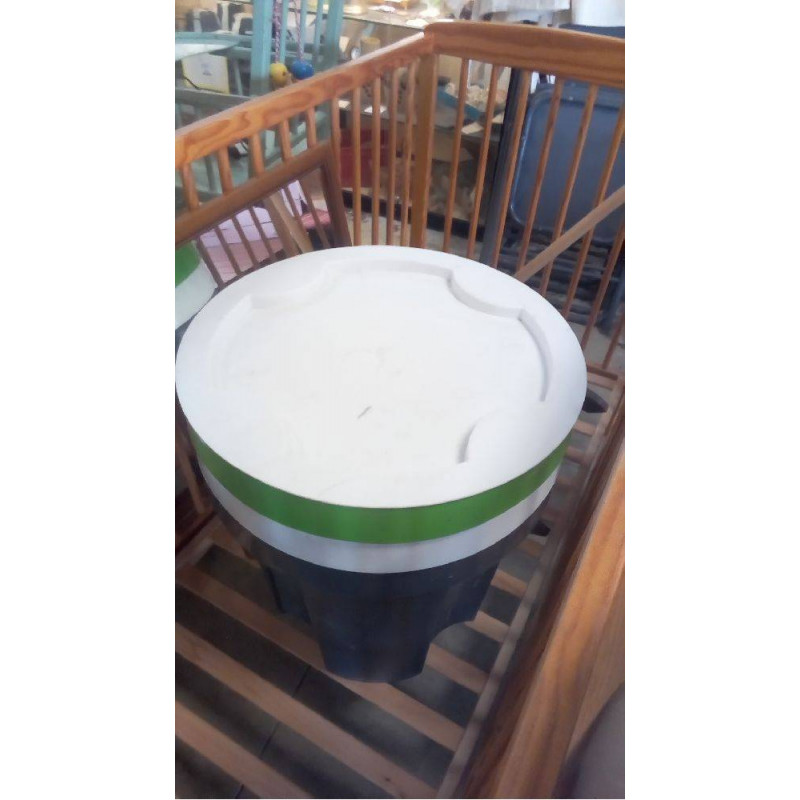 LOT DE 3 POTS PLASTIQUES