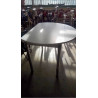 TABLE DE CUISINE RONDE MÉLAMINÉE