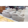 CANAPÉ VELOURS CÔTELÉ ROCHE BOBOIS  EN L\'ÉTAT