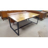 TABLE MODERNE BOIS ET MÉTAL 8 COUVERTS